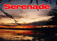lake with serenade text